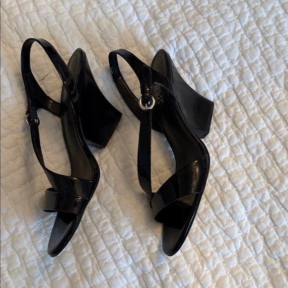 Franco Sarto Black Patent Leather Heels - Picture 3 of 4